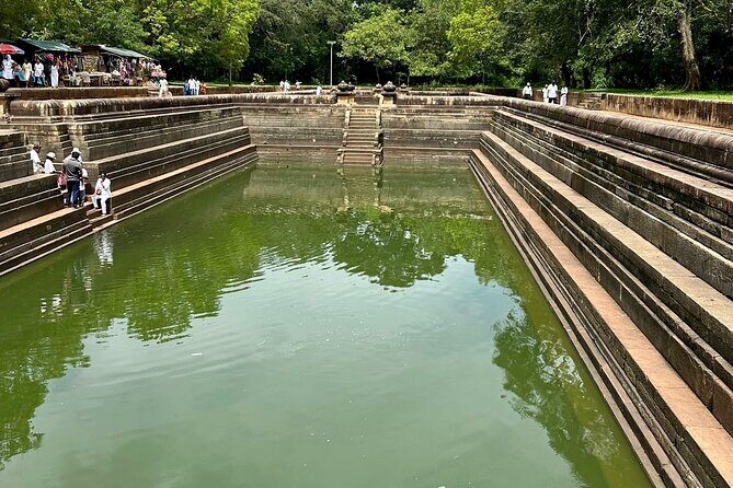 Delve Into Ancient Anuradhapura with Optional Visit to Mihintale - Abhayagiri monastery refectory details: troughs and old records