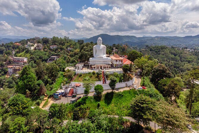 Kandy City Tour from Colombo - Sri Maha Bodhi Viharaya: giant Buddha views above Kandy