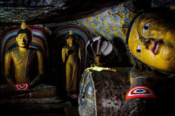 Private Day Trip to Sigiriya , Dambulla and Pidurangala Rock - Dambulla Cave Temple: UNESCO caves before the climb