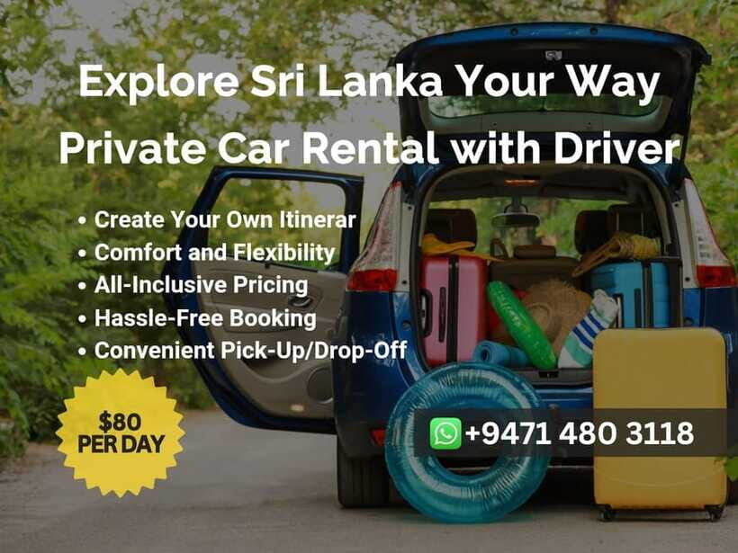 Sri Lanka Car Rental with Driver - 3 Days Minimum, 180km/Day - Central-region hikes, snorkeling, and active days that still feel safe