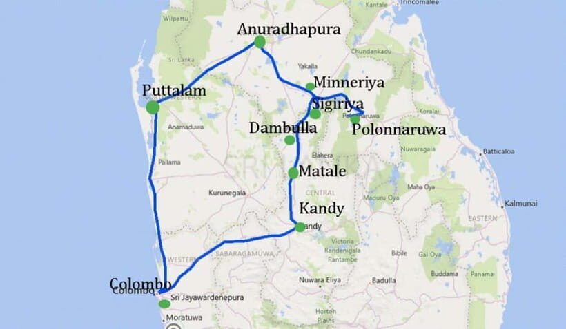 Sri Lanka Private 3-Day Cultural Tour, 5 UNESCO Sites - Day 1: Colombo to Anuradhapura’s sacred core, then a Sigiriya base