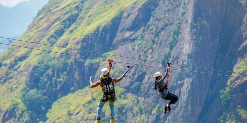 Zip Lining in Ella - The Mega Ride in Practice: Speed, Distance, and Real View Time